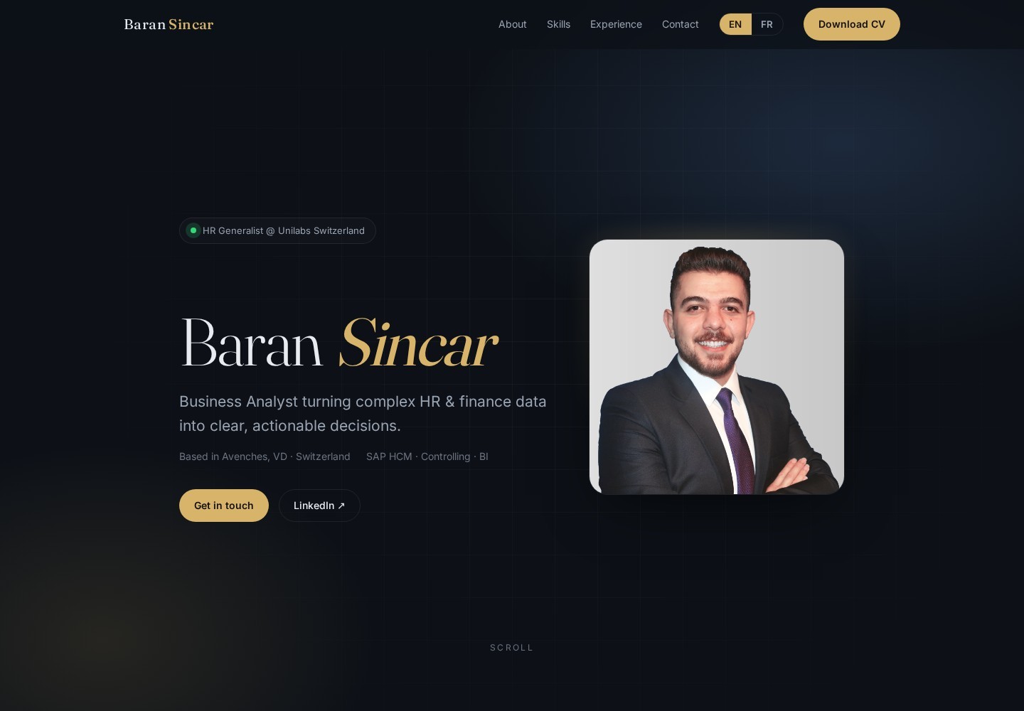 Baran Sincar — page d’accueil