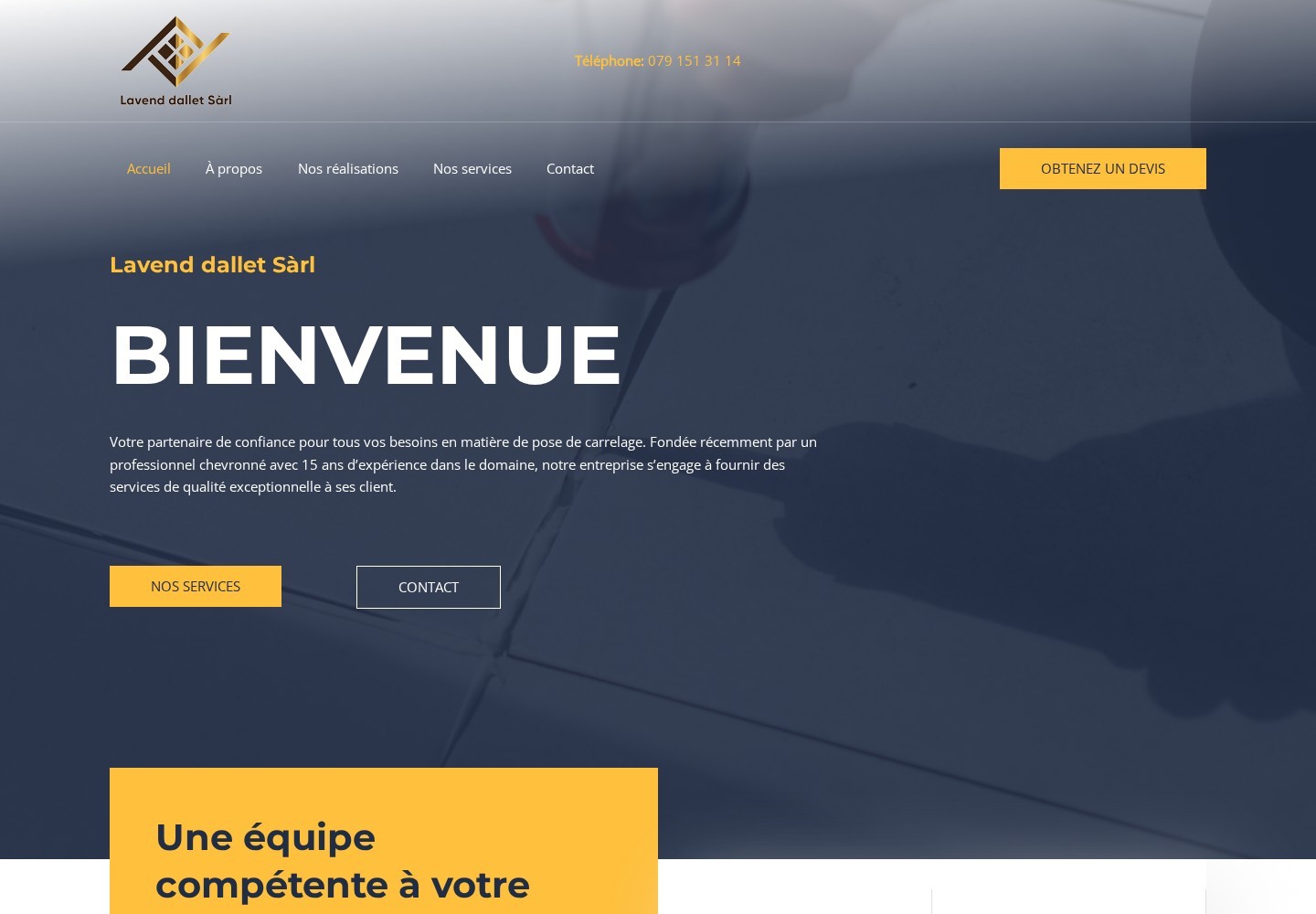 Lavend Dallet Sàrl — page d’accueil